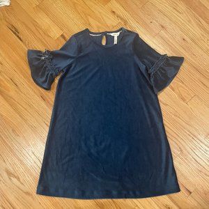 Matilda jane Party in Blue Velour Dress, NWOT, Size 10